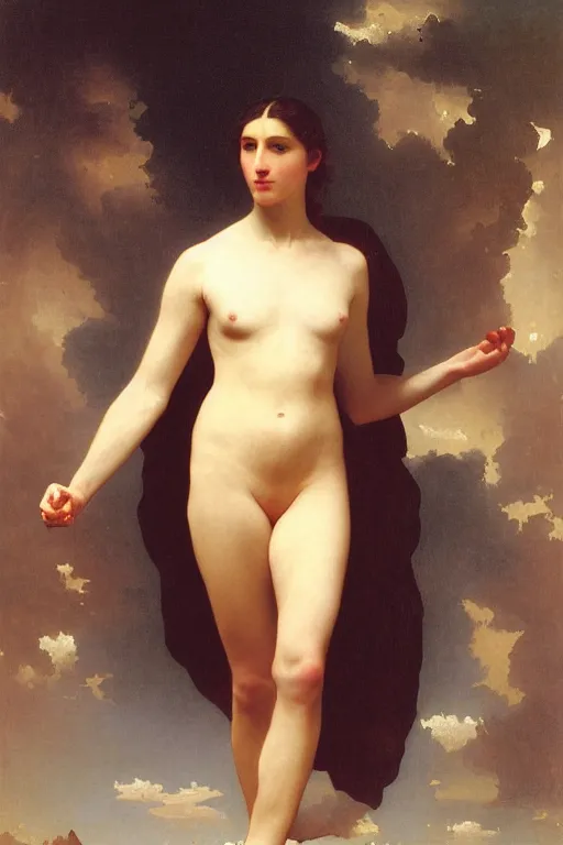 Image similar to Portrait en plein pied of a Galactic Emperor, by William Bouguereau, museum catalog,