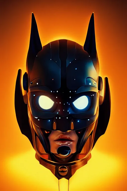 Prompt: a close-up portrait of cyborg bat, art by Steven Stahlberg, dramatic backlighting, golden hour, autochrome, high contrast, highly detailed, sharp focus, digital painting, concept art, illustration, rock, chiaroscuro, trending on artstation