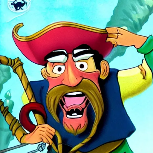 Prompt: jetsam jack the pirate captain n - 5