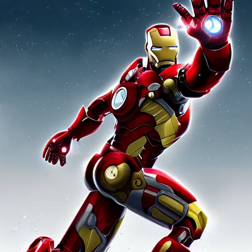 Image similar to ironman as an anthropomorphic dog, no helmet, 4 k, photorealistic, hd