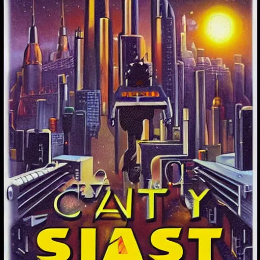 Image similar to Isaac Asimov's Robot City cover art