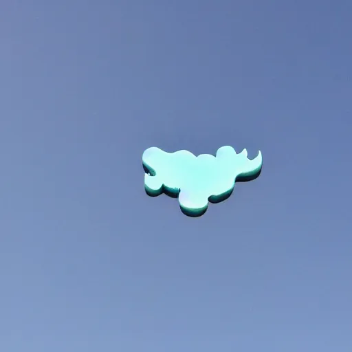 Image similar to clear blue desert sky with one clouf ormation in the shape of a dragon