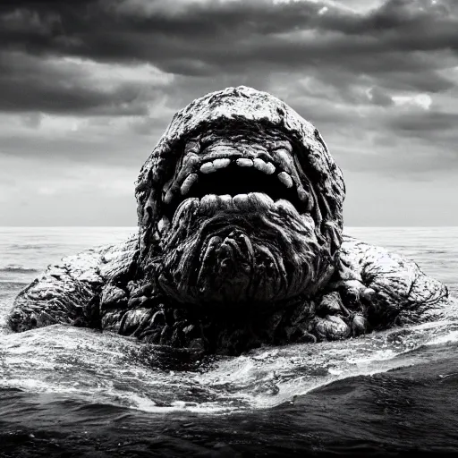 Image similar to monster emerging from sea surface, 5 5 mm