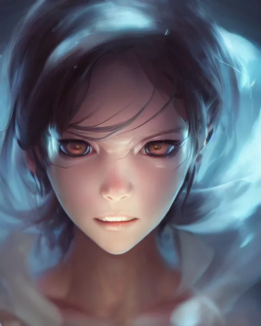 Prompt: a female ghost, translucent and scary looking, full shot, atmospheric lighting, detailed face, by makoto shinkai, stanley artgerm lau, wlop, rossdraws