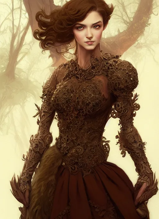 Prompt: symmetry portrait of welsh brunette fully clothed princess in young man's clothes, short hair, renaissance, forest background, intricate, elegant, highly detailed, digital painting, artstation, concept art, smooth, sharp focus, illustration, art by johnson ting and justin gerard and paul lehr and frank frazetta and john berkey and kekai kotaki