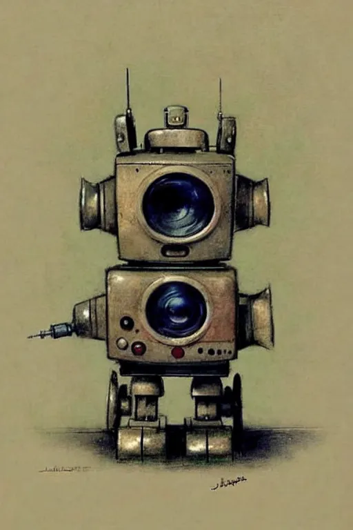 Prompt: (((((1950s robot tv dog . muted colors.))))) by Jean-Baptiste Monge !!!!!!!!!!!!!!!!!!!!!!!!!!!!!!