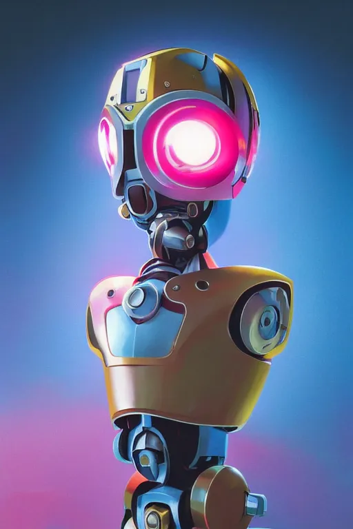 Image similar to metabots medabots medarotto medarot robot minimalist comics helmet mask neon cybereye, behance hd by jesper ejsing, by rhads, makoto shinkai and lois van baarle, ilya kuvshinov, rossdraws global illumination ray tracing hdr radiating a glowing aura