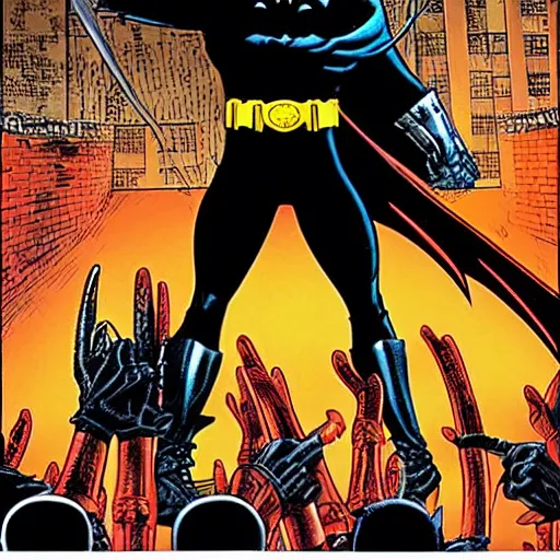 Image similar to The batman who laughs by Brian Bolland