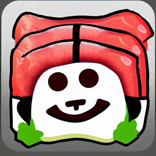 Image similar to app icon for sushi