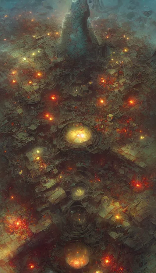 Image similar to The end of an organism, by Marc Simonetti