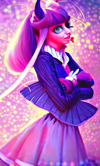 Image similar to alice from alice in wonder land, portrait, sharp focus, digital art, trippy, concept art, dynamic lighting, art by emylie boivin, rossdraws