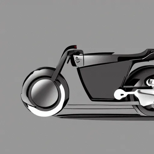 Prompt: product design study of a tesla motorbike, grey