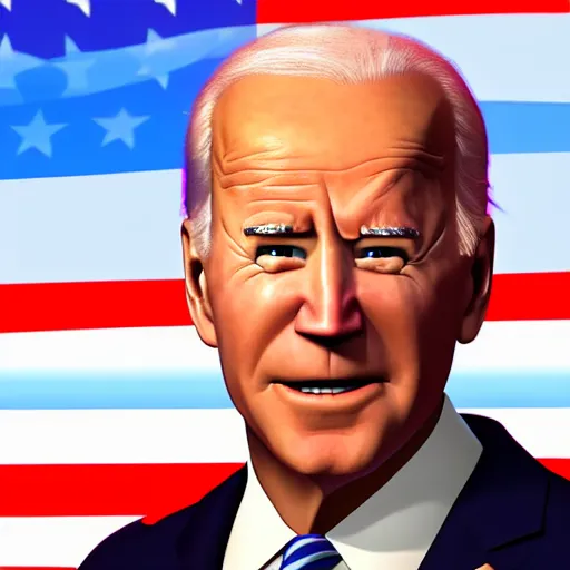 Image similar to joe biden on meth as seen in award winning animated pixar movie 4k octane render