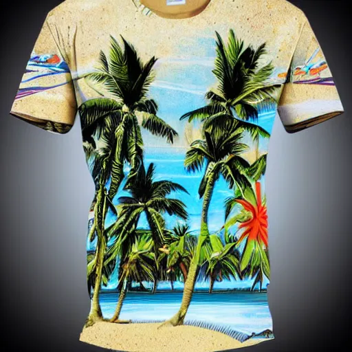 Image similar to hawaiian t - shirt design for men