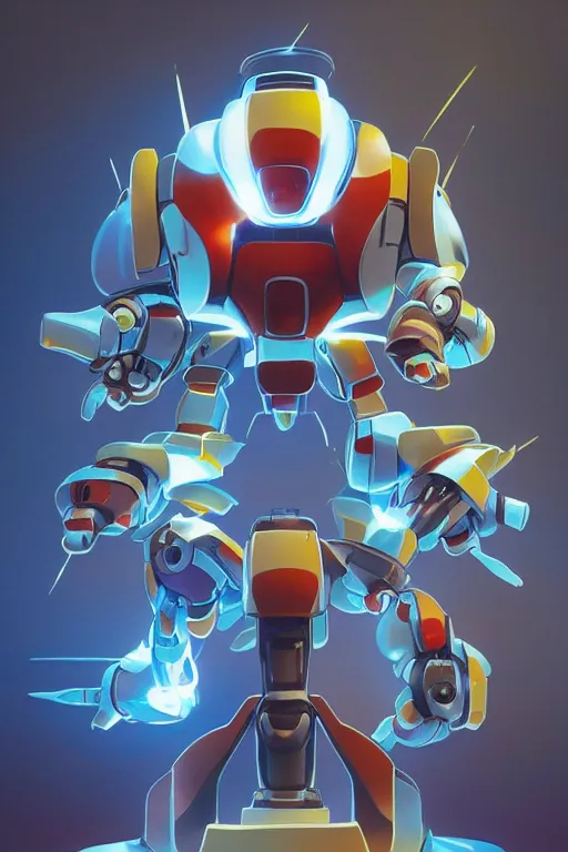 Image similar to metabots medabots medarotto medarot robot minimalist comics, behance hd by jesper ejsing, by rhads, makoto shinkai and lois van baarle, ilya kuvshinov, rossdraws global illumination ray tracing hdr radiating a glowing aura