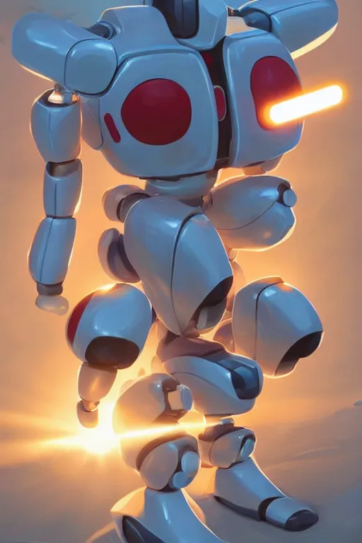 Image similar to metabots medabots medarotto medarot robot minimalist comics, behance hd by jesper ejsing, by rhads, makoto shinkai and lois van baarle, ilya kuvshinov, rossdraws global illumination ray tracing hdr radiating a glowing aura