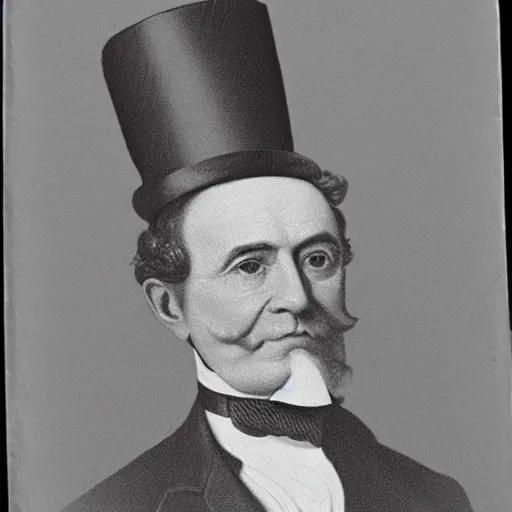 Prompt: president abraham lincon wearing a top hat