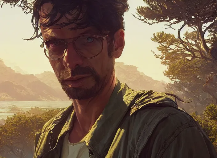 Image similar to highly detailed vanishing - point of eyes, in gta v, stephen bliss, unreal engine, fantasy art by greg rutkowski, loish, rhads, ferdinand knab, makoto shinkai and lois van baarle, ilya kuvshinov, rossdraws, tom bagshaw, global illumination, radiant light, detailed and intricate environment