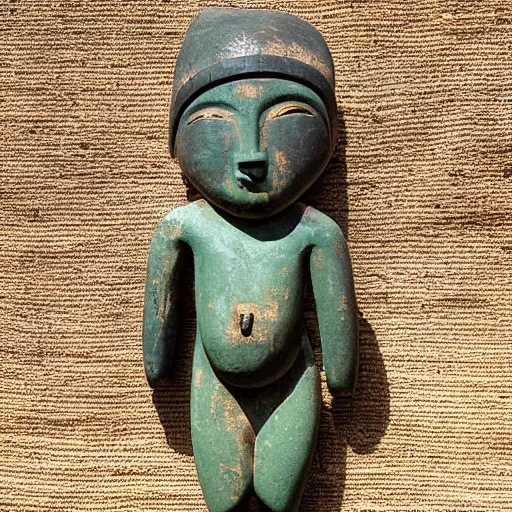 Prompt: fertility idol, prehistoric figurine