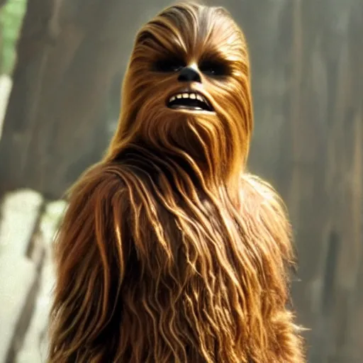 Prompt: chewbacca high quality hair shampoo commercial