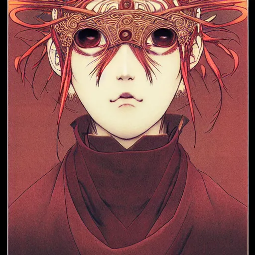 Image similar to prompt : portrait of muse soft light painted by takato yamamoto, magical rinnegan eyes, inspired by ninja anime, smooth face feature, intricate oil painting, high detail, sharp high detail, manga and anime