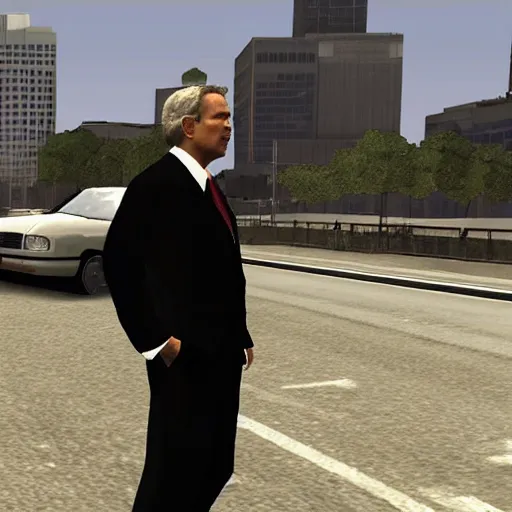 Image similar to george w bush in gta 3