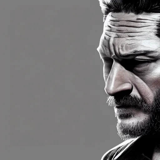 Image similar to Tom Hardy as wolverine 4K quality Photorealism