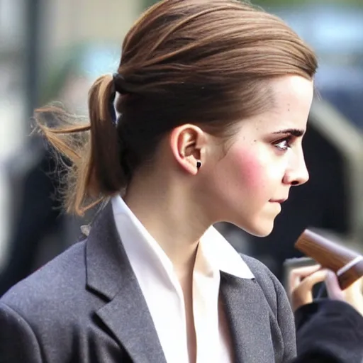 Image similar to emma watson smoking cigarrete