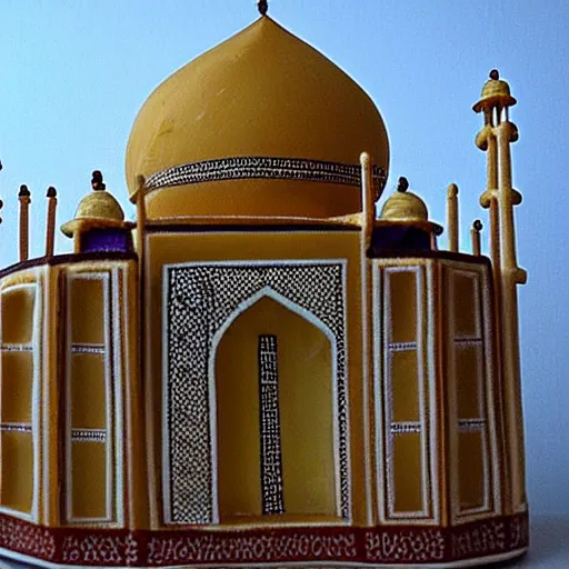 Image similar to cheese a reconstruction of the cheese taj mahal made ot of cheese, cheese