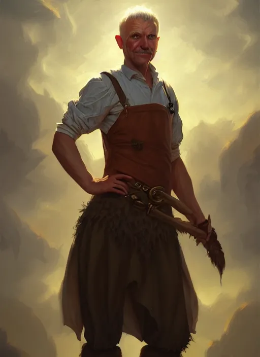 Image similar to a _ fantasy _ style _ portrait _ painting _ of simple farmer, dnd, wicked, oil _ painting _ unreal _ 5 _ daz. _ rpg _ portrait _ extremely _ detailed _ artgerm _ greg _ rutkowski _ greg