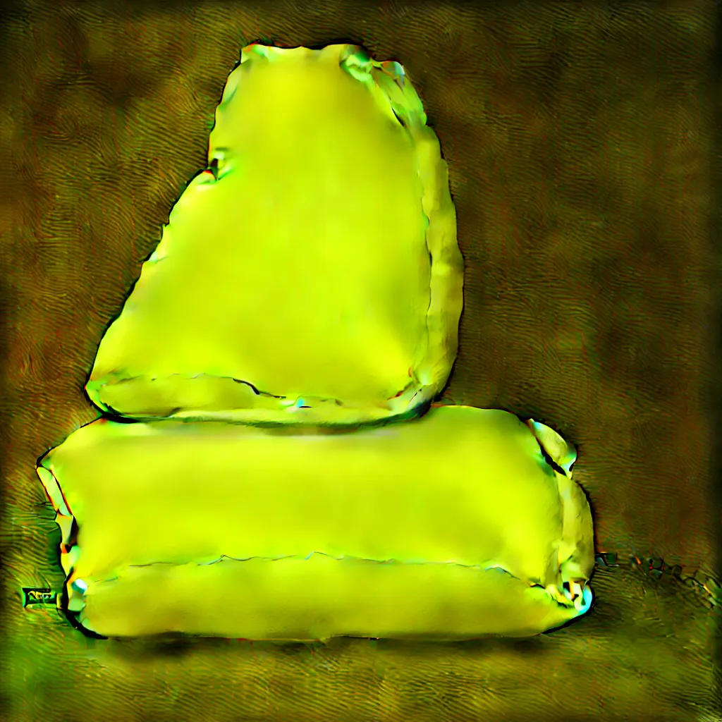 Image similar to small and soft neon yellow creature sleeping on a pillow in the middle, godot engine render, glitchcore aesthetics, high detail texture, 8k