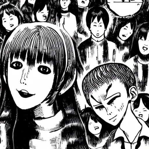 Image similar to junji ito manga