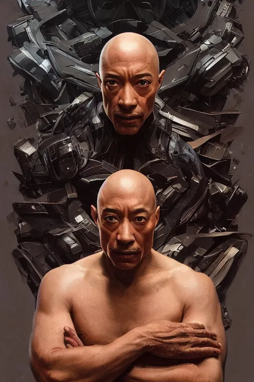 Image similar to Portrait of Giancarlo Esposito as professor X, marvel comics, x-men, dark, intricate, highly detailed, smooth, artstation, digital illustration by Ruan Jia and Mandy Jurgens and Artgerm and Wayne Barlowe and Greg Rutkowski