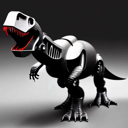 Image similar to a robotic t - rex, 3 d, 4 k