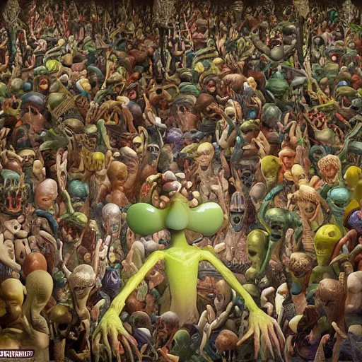 Image similar to shapeshifting alien in a crowded room, highly detailed, real photo,