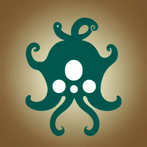 Image similar to a logo for an octopus marijuana app, simple logo, iconography, vector app logo,