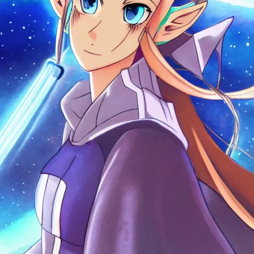 Prompt: princess zelda drawn by ufotable studio