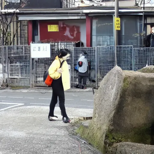 Image similar to 金属の槍が地面から出てきて手を突き刺している十字架上の女性、赤い反射液が彼女の肩に届く