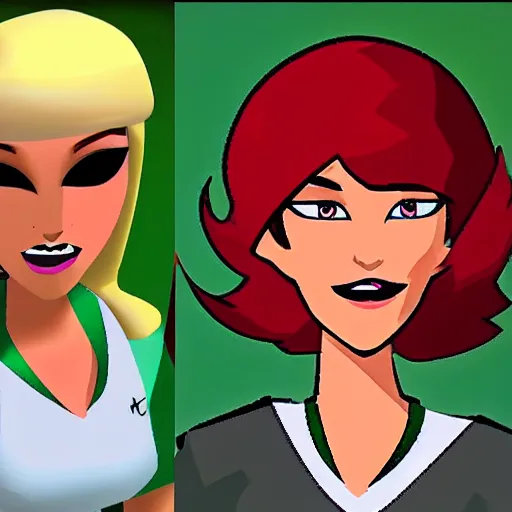 Image similar to Gwen from Total Drama Island if she were a real person.