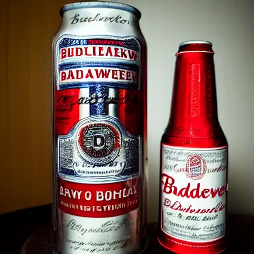 Image similar to candle and budweiser beer can trippy