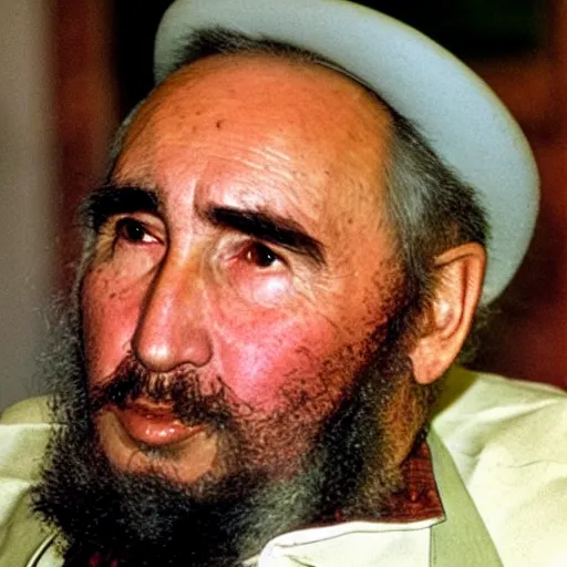 Prompt: Fidel Castro as a Capybara