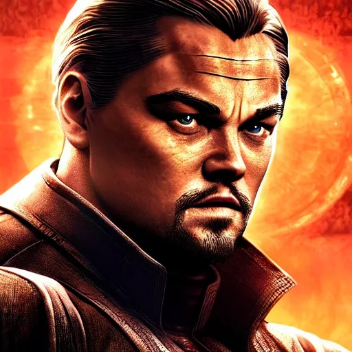 Prompt: Leonardo Dicaprio in Mortal Kombat XII, 4k, detailed,