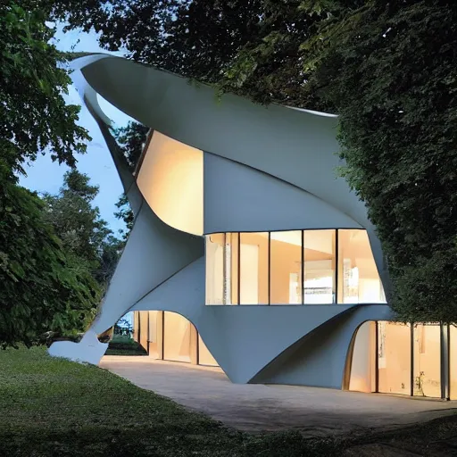 Image similar to house for bats designed by Norman Foster