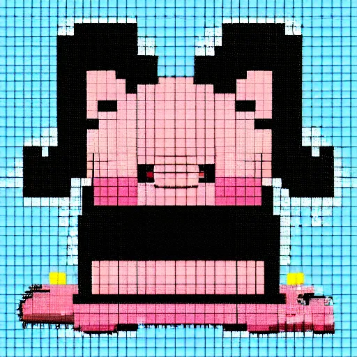 Image similar to cute adorable pig pixel art