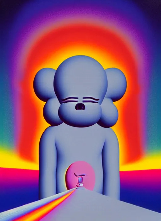 Prompt: god by shusei nagaoka, kaws, david rudnick, airbrush on canvas, pastell colours, cell shaded, 8 k