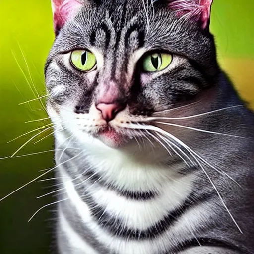 Image similar to First human cat hybrid, circa 2020, photography from nature magazine