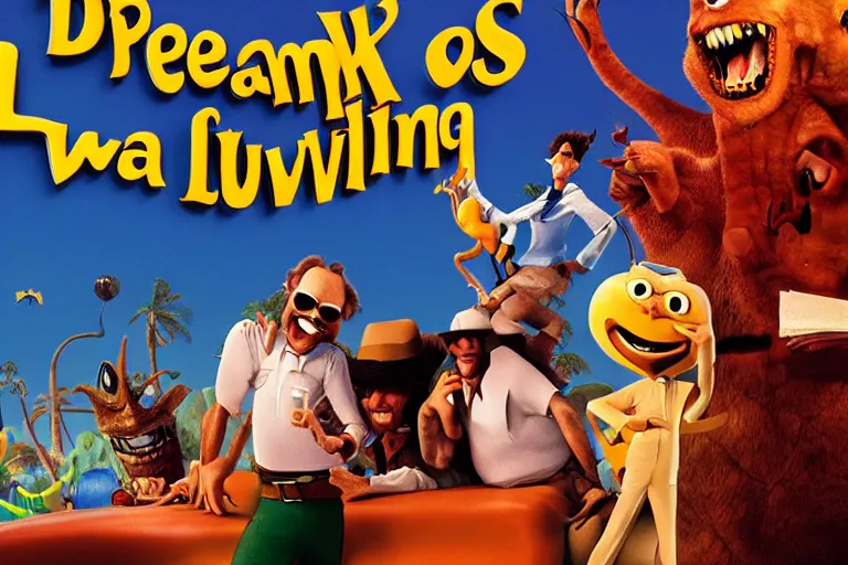Image similar to dreamworks animation studios remakes fear and loathing in las vegas