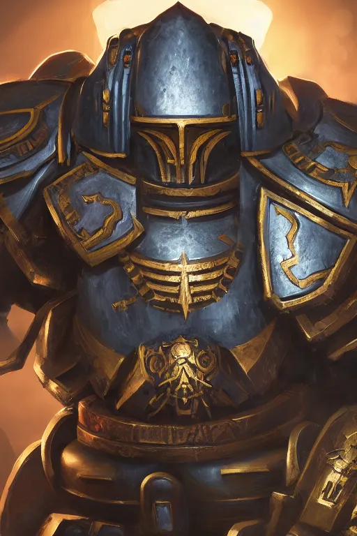 Image similar to armor portrait heros warhammer 4 0 k horus heresy fanart - the primarchs emperor by johannes helgeson animated with vfx concept artist & illustrator global illumination ray tracing hdr fanart arstation zbrush central hardmesh 8 k octane renderer comics stylized