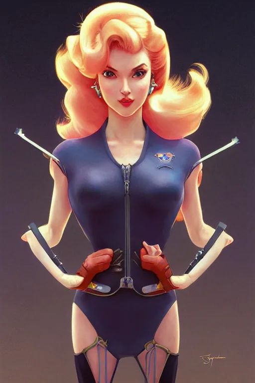 Prompt: retro racer princess peach as aeon flux profile picture by Margaret Keane, dynamic pose, intricate, futuristic, fantasy, elegant, by Stanley Artgerm Lau, greg rutkowski, thomas kindkade, alphonse mucha, loish, norman Rockwell,