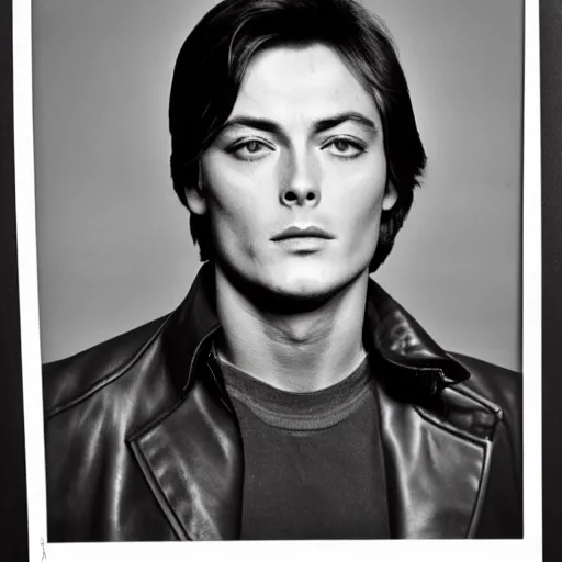 stunning symmetrical portrait of alain delon in front | Stable ...